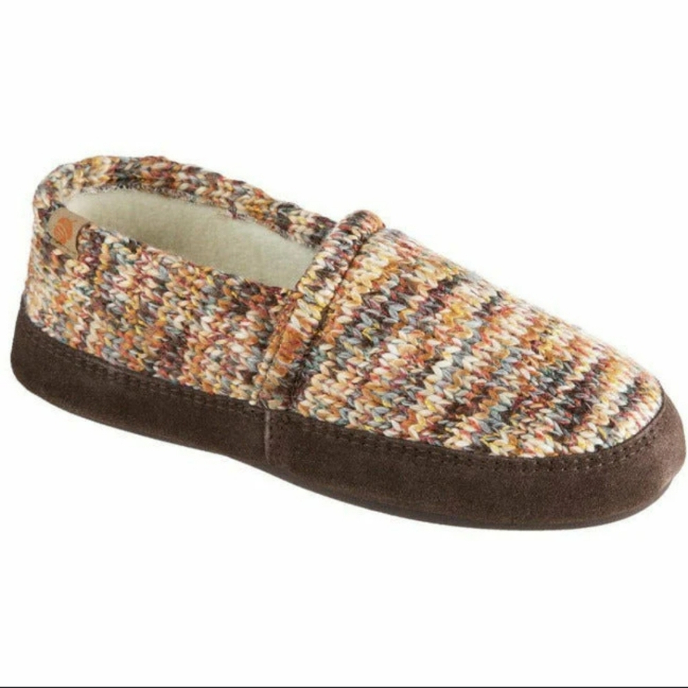 Acorn womens mock slipper crotchet multicolored fall colors 🍂 b12